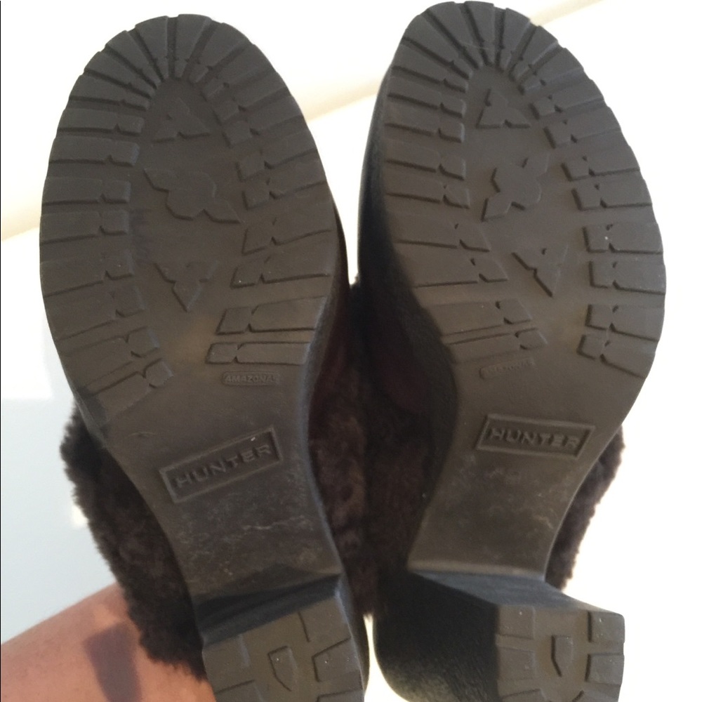 Hunter Sheepskin & leather mule - Picture 4 of 6